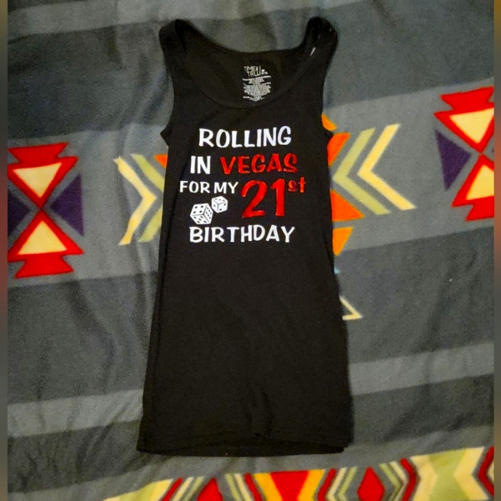 21st Vegas birthday tank